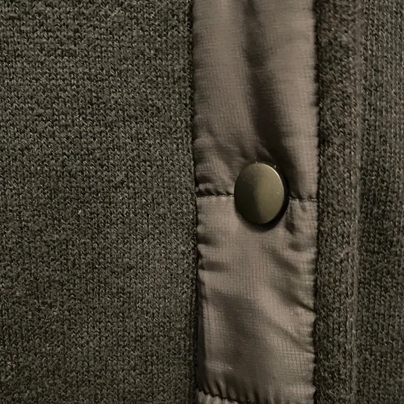 Akini Black Hooded Puffer/Sweater Jacket - Picture 3 of 5